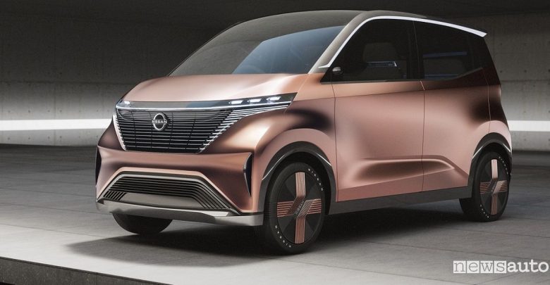 City car elettrica Nissan concept IMk