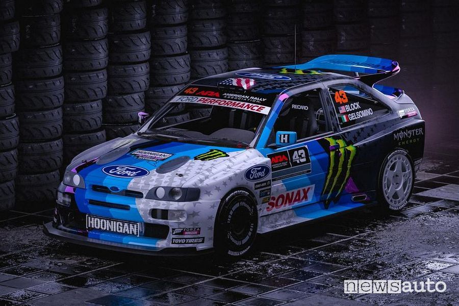 Ford Escort Cosworth di Ken Block al Rallylegend