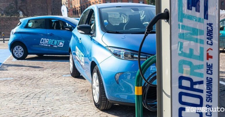 Noleggio auto elettriche a Bologna Corrente Renault Zoe