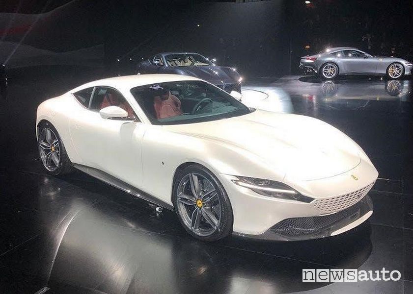 Ferrari Roma alla presentazione ufficiale tenutasi a Roma