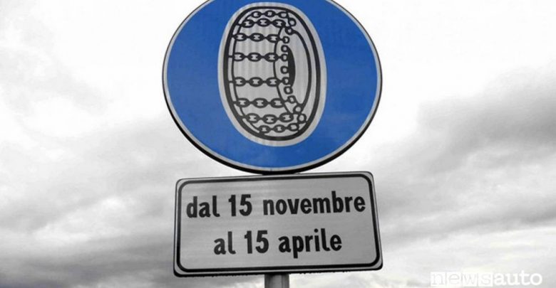 Obbligo catene neve pneumatici invernali abruzzo