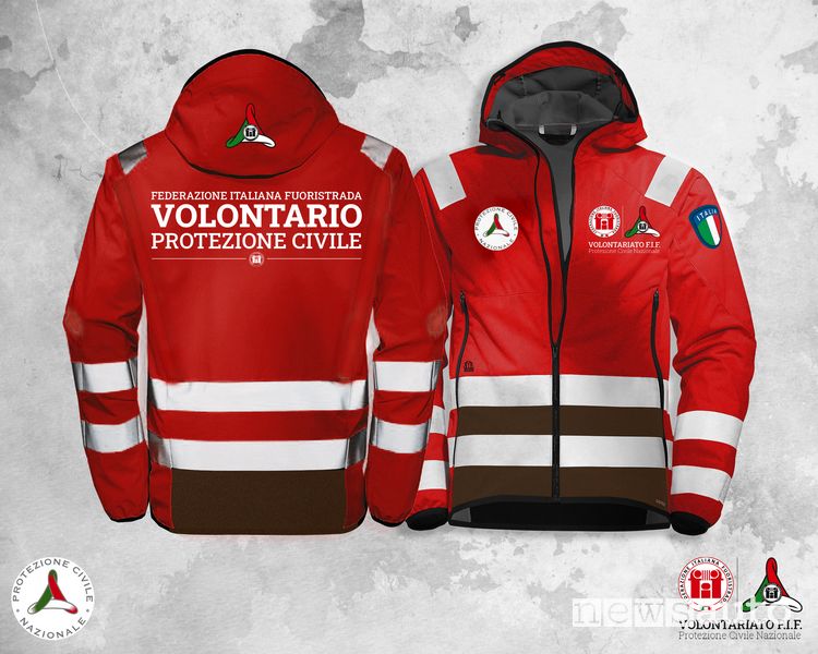 divise dei volontari FIF della Protezione Civile