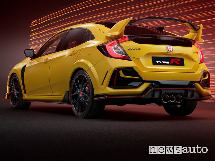 Vista posteriore Honda Civic Type R Limited Edition