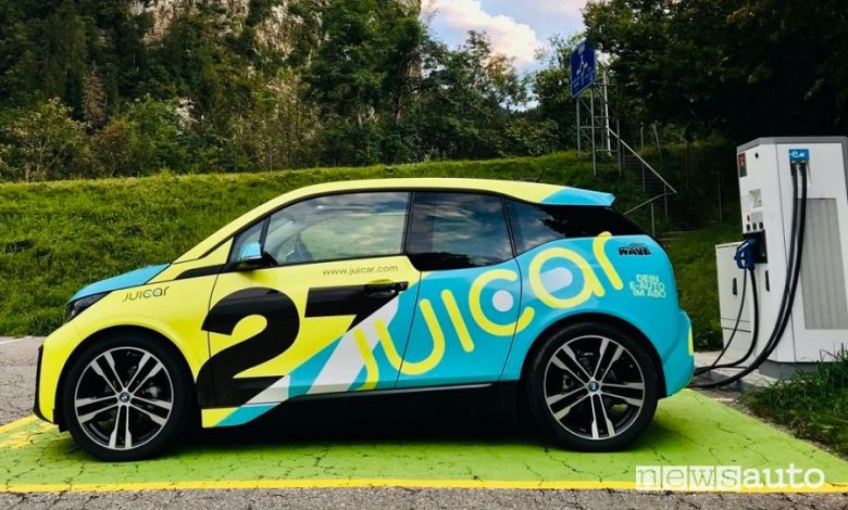 Noleggio auto elettriche a domicilio con Juicar