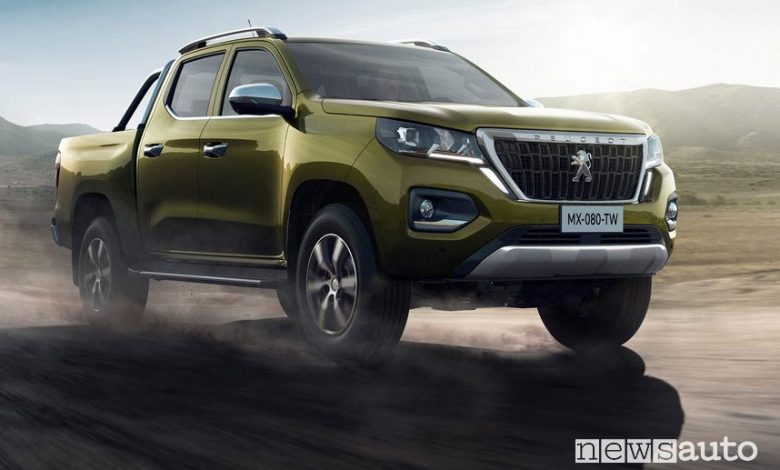 Vista anteriore Peugeot Landtrek pick-up