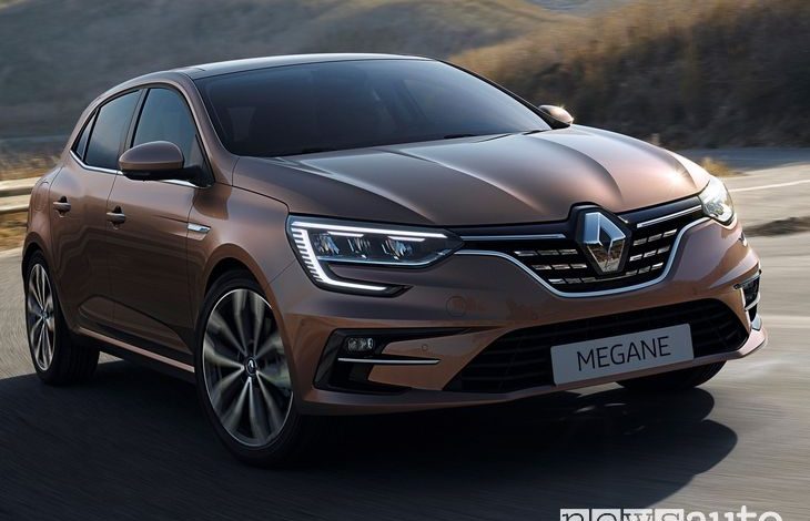 Vista anteriore Renault Megane 2020