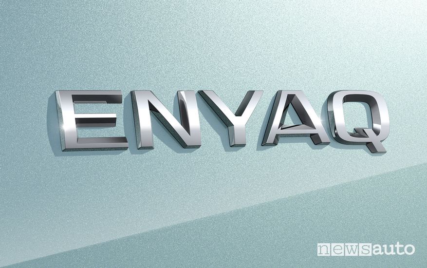 nome Enyaq SUV elettrico EV Skoda