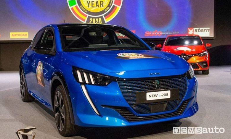 Peugeot e-208 elettrica Auto dell'Anno 2020