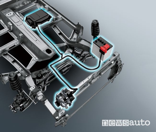 Sistema ibrido Suzuki Ignis Hybrid 2020, batteria ed alternatore reversibile