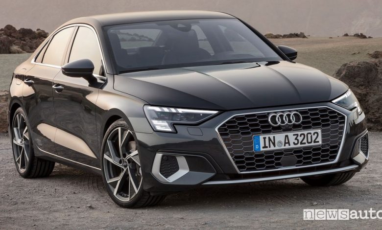 Vista anteriore Audi A3 Sedan