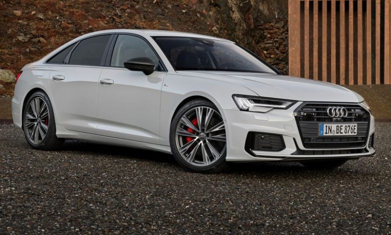 Vista di profilo Audi A6 55 TFSI e quattro