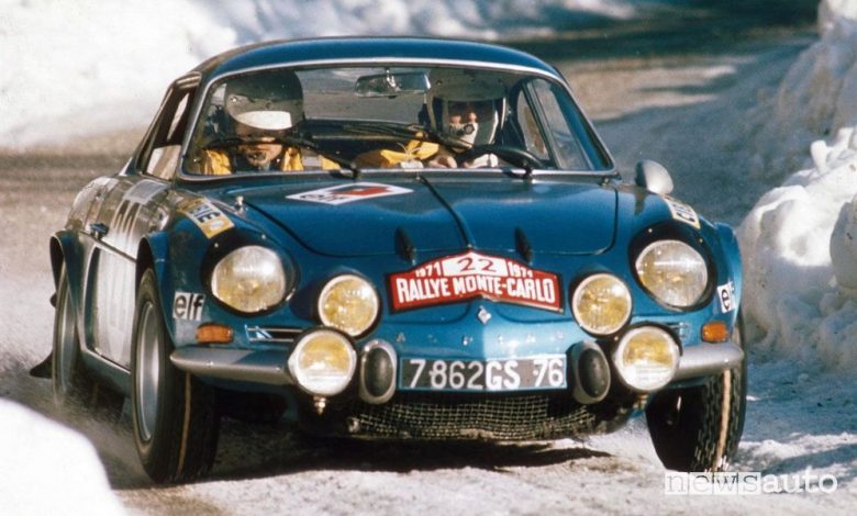 Alpine A110 al Rally di Montecarlo del 1974