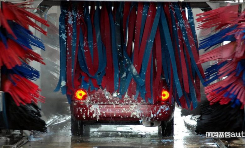 autolavaggio lavare auto