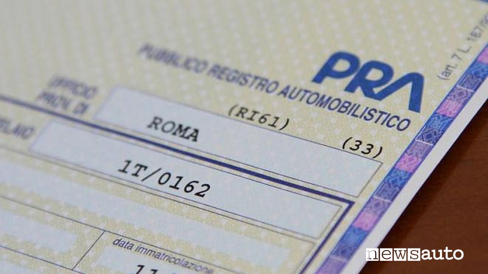 PRA pubblico registro automobilistico registrano il fermo amministrativo