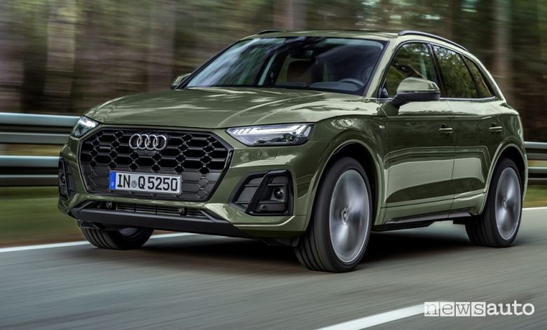 Vista anteriore Audi Q5 2021