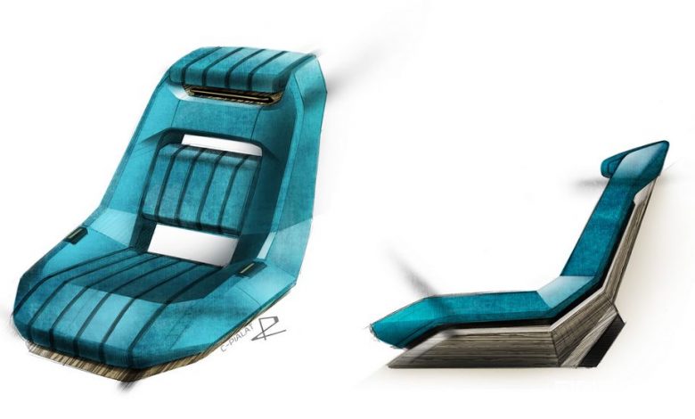 Sedili abitacolo concept Peugeot e-Legend