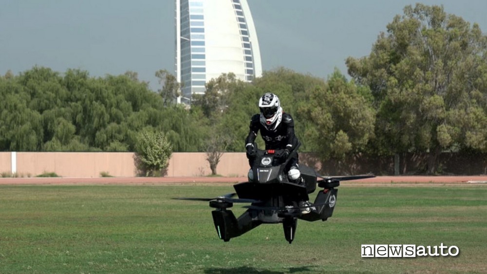 drone scooter testato da un pilota