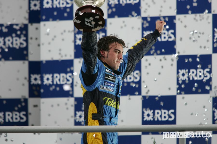 Alonso con la Renault ha conquistato i suoi due titoli mondiali, nel 2005 e 2006