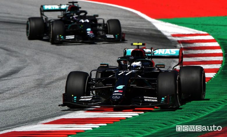 F1 Gp Austria 2020, vittoria Mercedes con Bottas