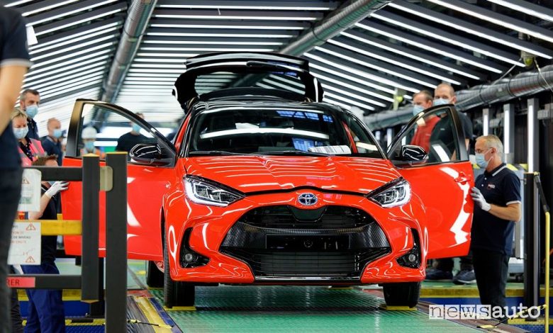 Nuova Toyota Yaris produzione