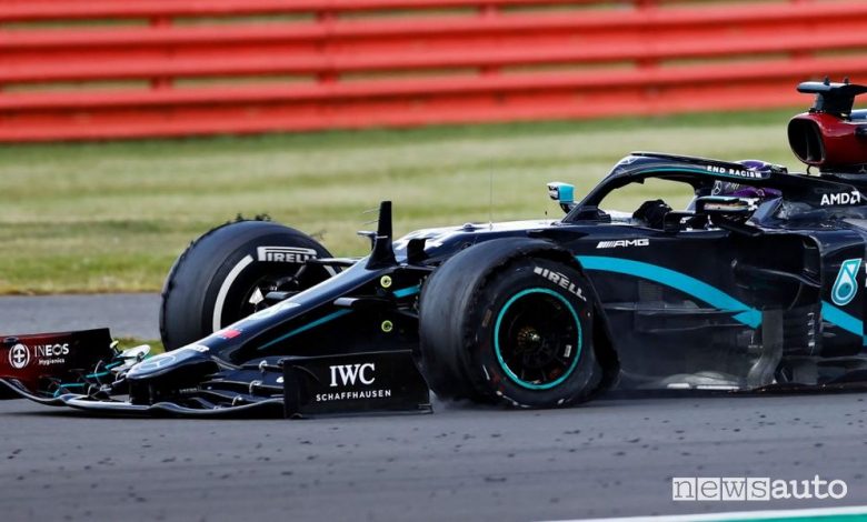F1 Gp Gran Bretagna 2020, vince Hamilton su tre ruote