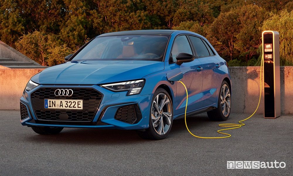 Audi A3 Sportback ibrida plug-in, caratteristiche e prezzi