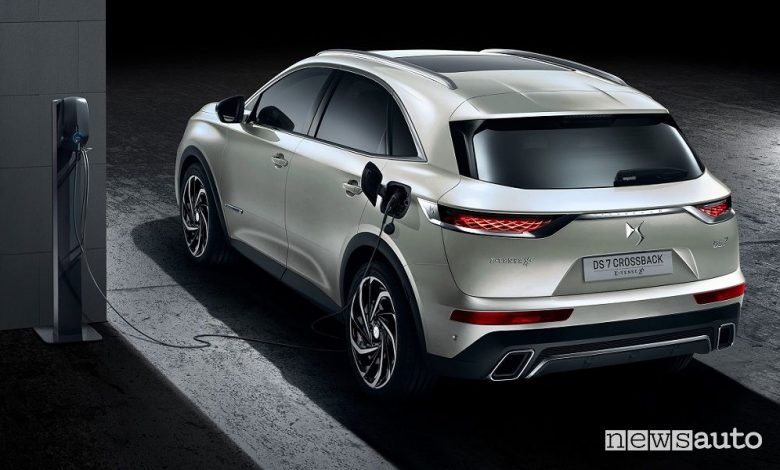 DS 7 Crossback E-Tense 4x4, emissioni CO2 e consumi