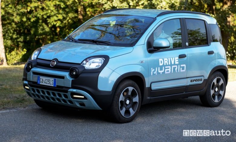 Fiat Panda Hybrid trasformata a metano