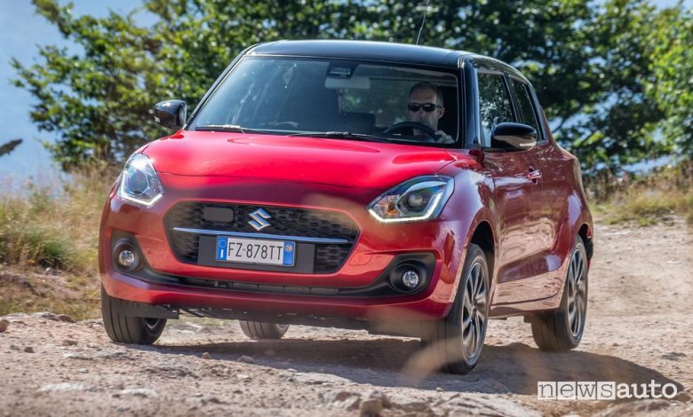 Spot Suzuki Swift con Davide Cassani e la bicicletta elettrica