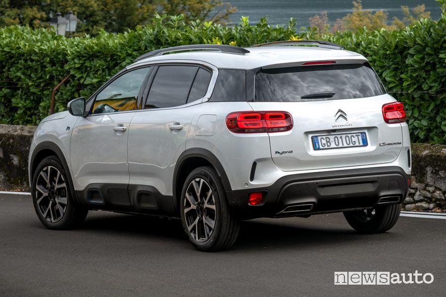 Vista posteriore Citroën C5 Aircross Hybrid Plug-In