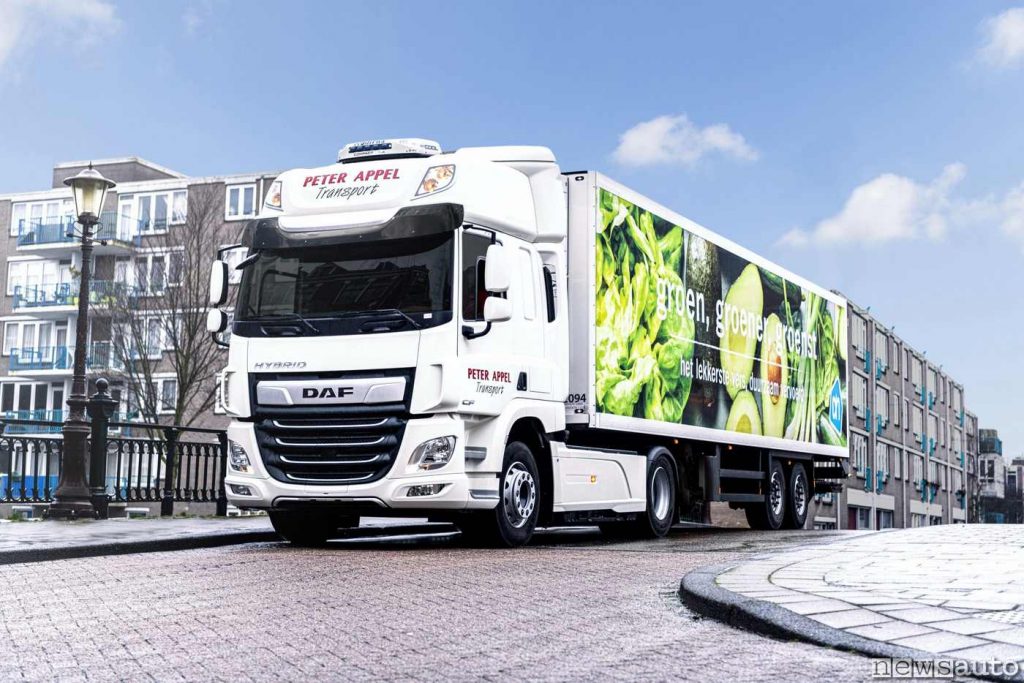 Il camion DAF CF Hybrid