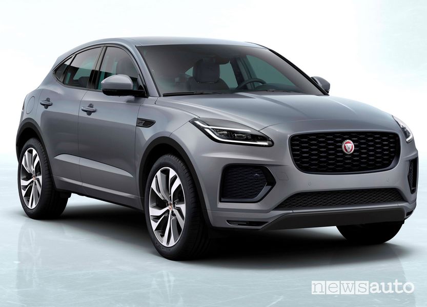 Vista di profilo nuova Jaguar E-Pace 300 Sport
