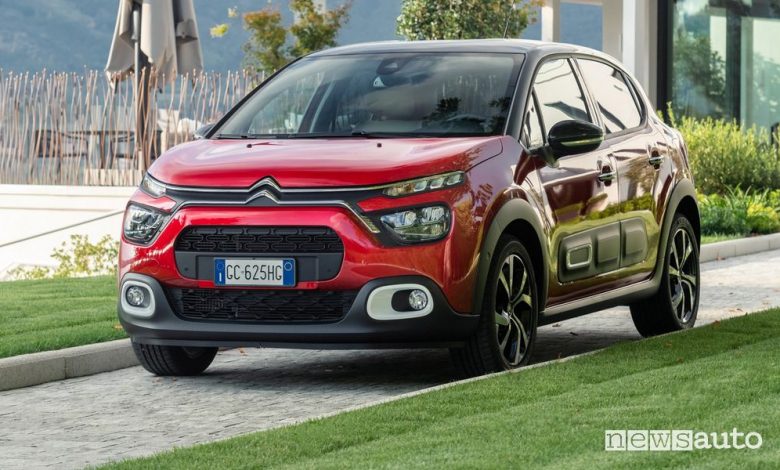 Citroën C3, allestimenti, gamma e prezzi