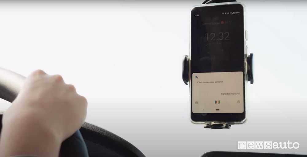 “In auto con Google” Assistente Google