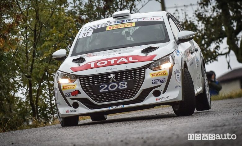 Rally Due Valli 2020, vittoria Peugeot Andreucci
