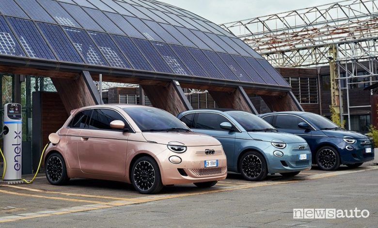 Fiat 500 elettrica, gamma allestimenti e prezzi