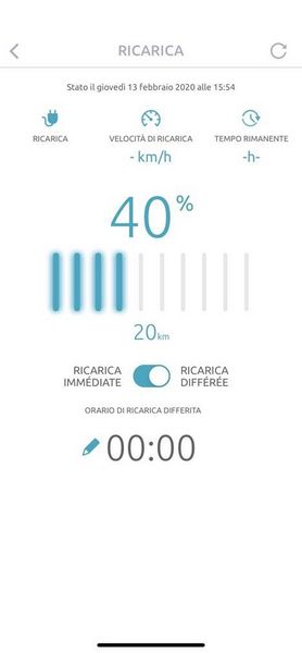 App MyCitroën, funzione ricarica batteria