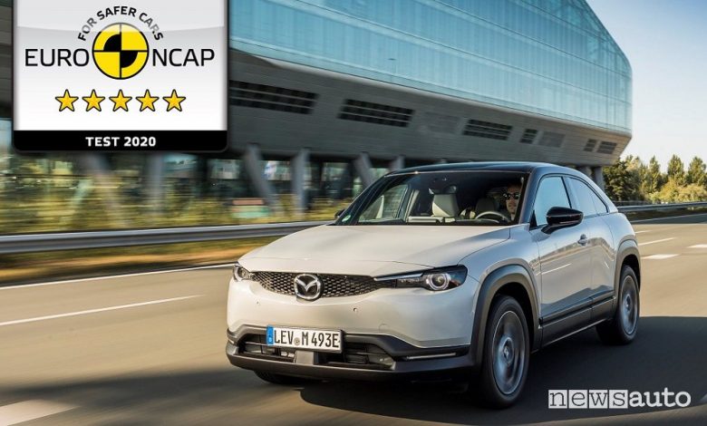Mazda MX-30 5 stelle nei crash test Euro NCAP