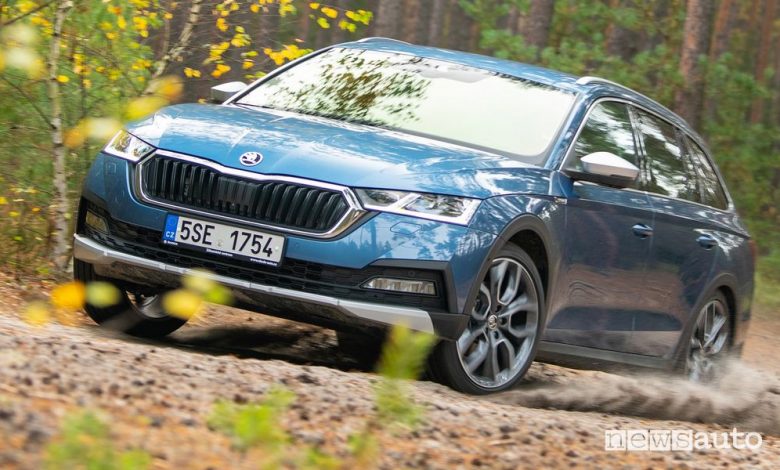 Skoda Octavia Scout sullo sterrato