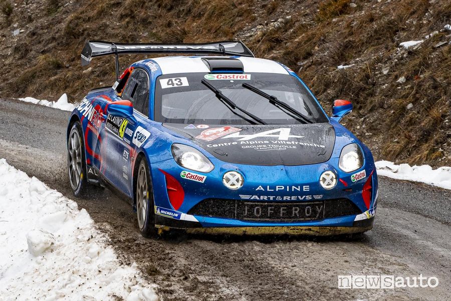 Alpine A110 Rally al Rally di Montecarlo 2021