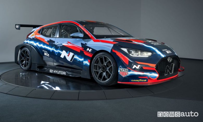 Vista di profilo Hyundai Veloster N ETCR