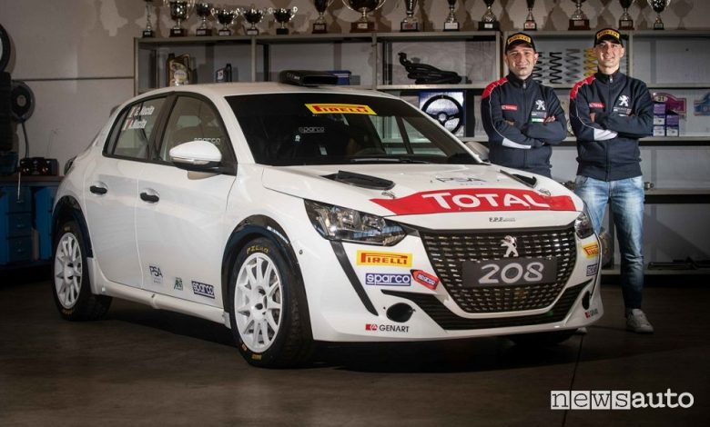 Andrea e Giuseppe Nucita equipaggio ufficiale Peugeot nel CIR 2021