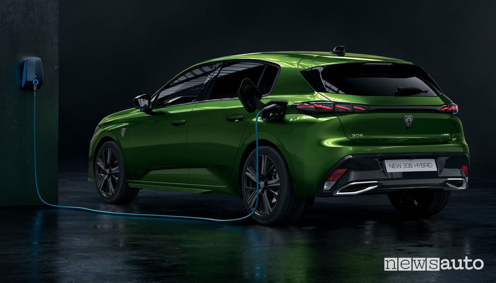 Nuova Peugeot 308 elettrica