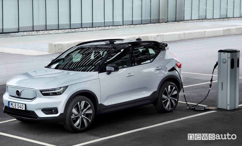 Auto elettriche Volvo, nel 2030 solo veicoli EV da vendere online