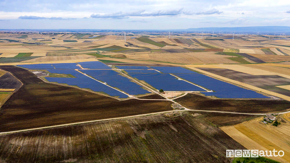 Ecco come si presenta il parco fotovoltaico che nel 2020 era il più grade in Italia.