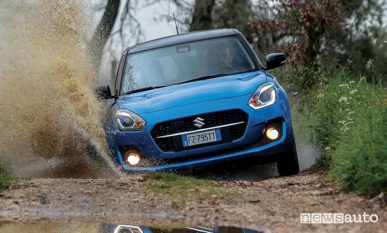 Suzuki Swift Hybrid AllGrip, prova su strada