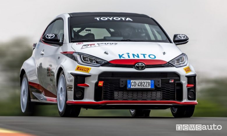 Toyota GR Yaris Rally Cup in pista