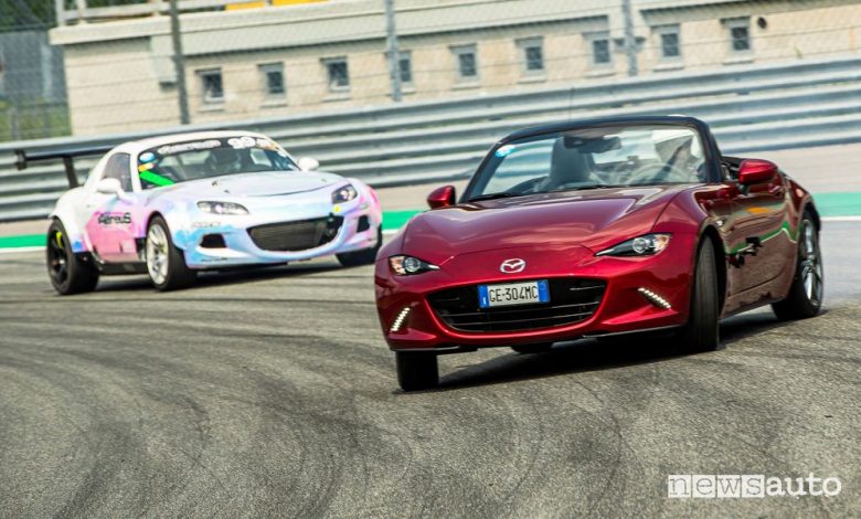 Mazda MX-5 drifting a Monza MiMo 2021