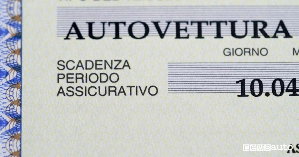 Tagliando assicurazione auto