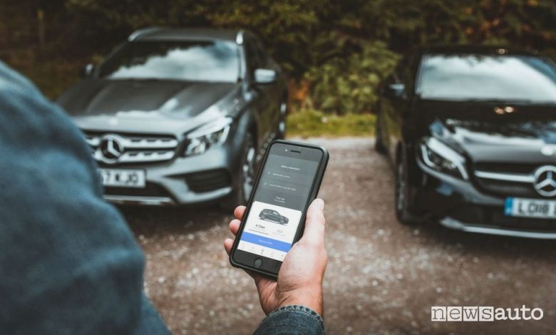 App noleggio auto a Milano, autonoleggio Virtuo con Mercedes-Benz